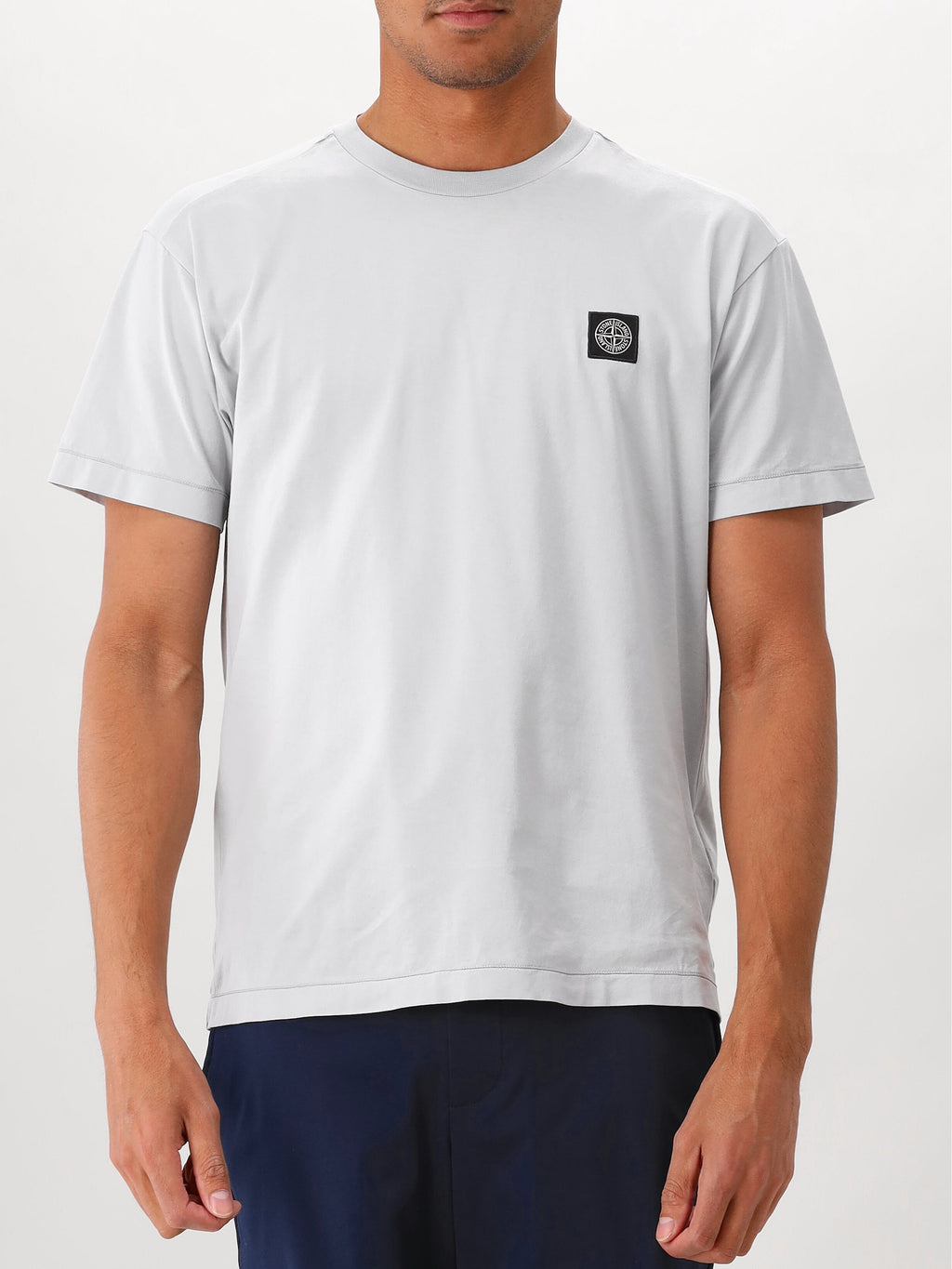 Stone Island T-shirt Grijs Logo Patch