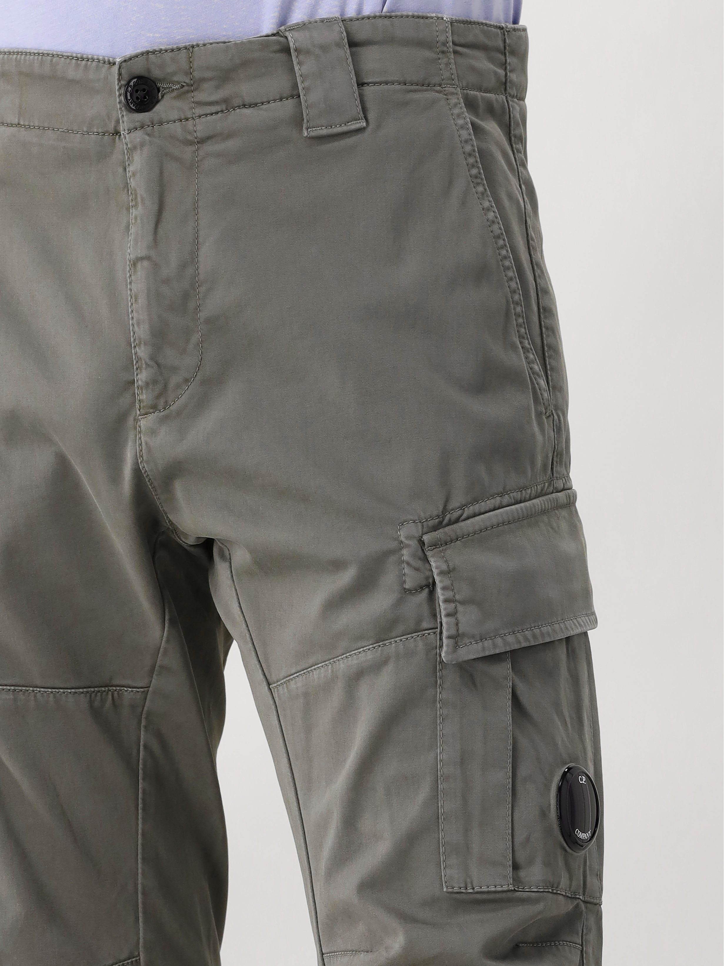 C.P. Company Cargobroek Groen Stretch Satin