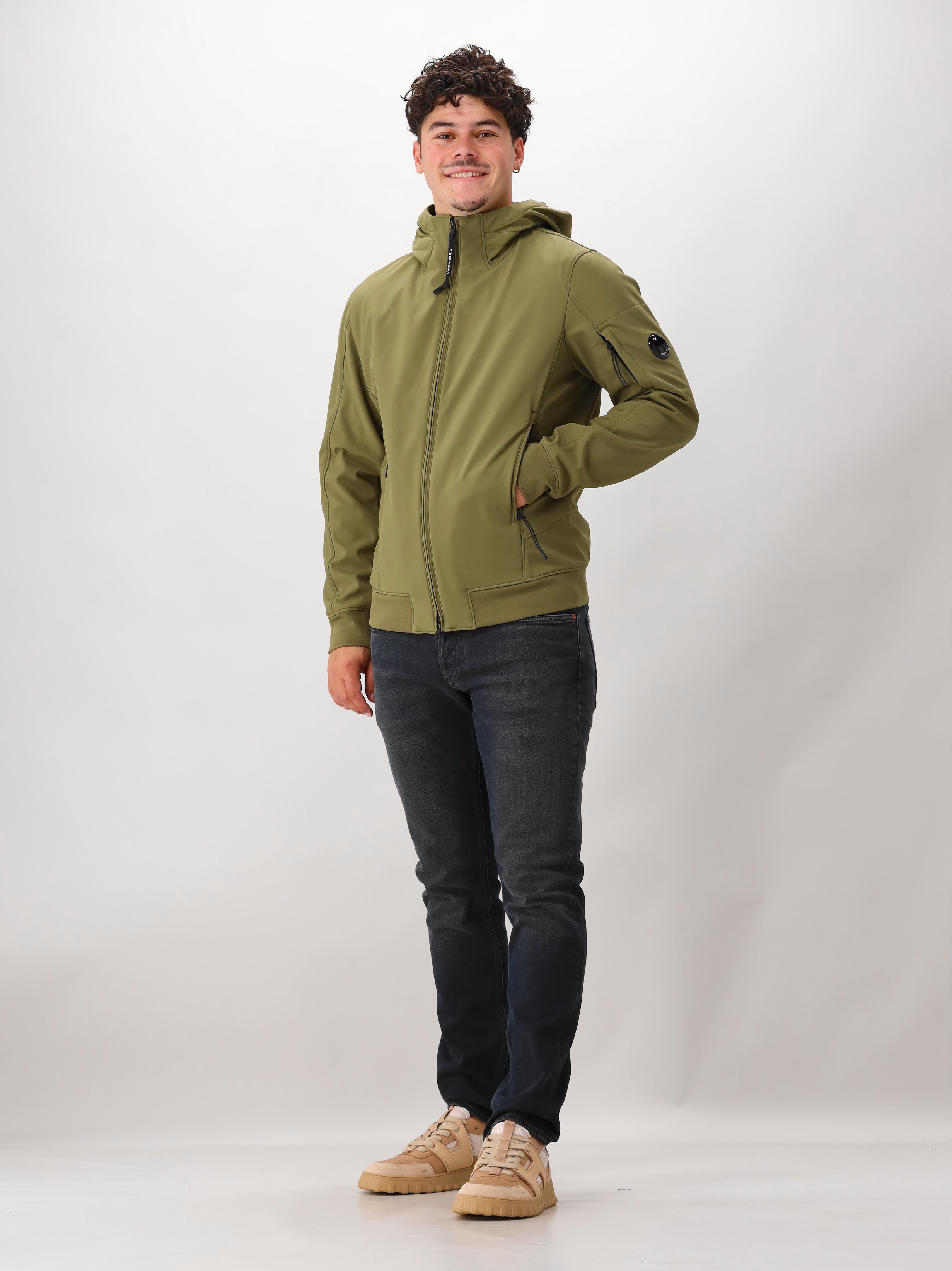 C.P. Company Jas Groen Medium Jacket Shell-R Softshell