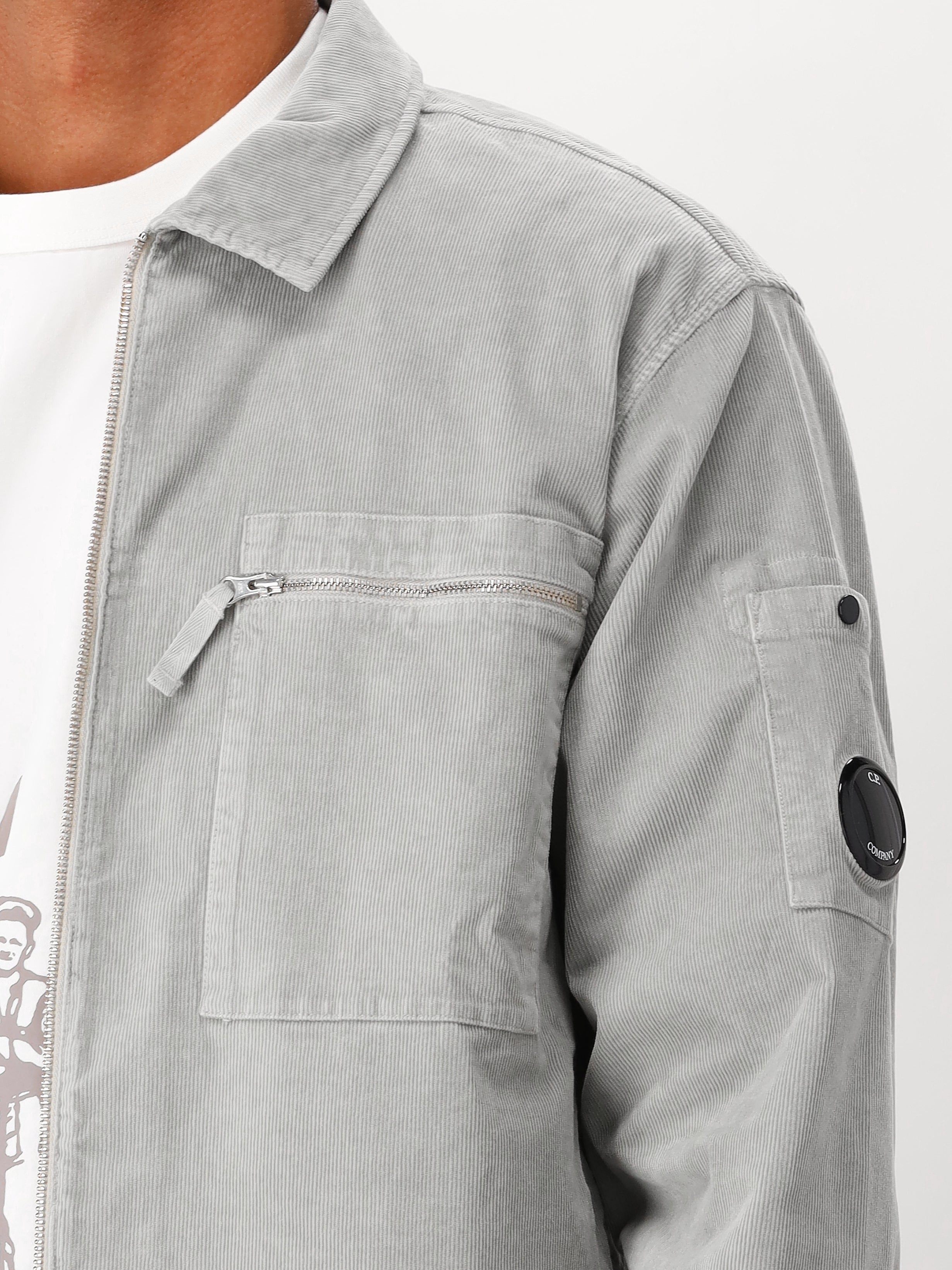 C.P. Company Overshirt Grijs Corduroy