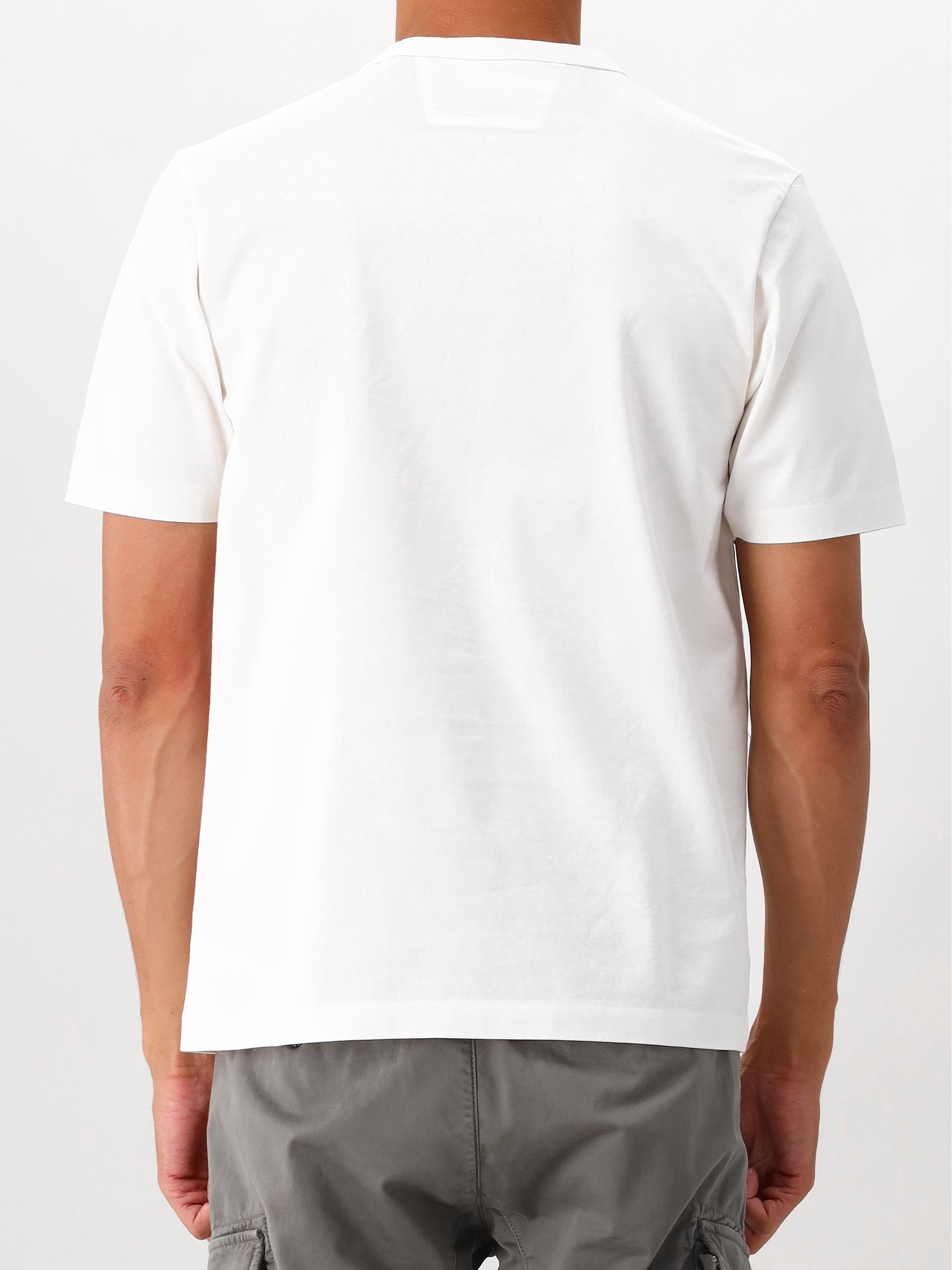 C.P. Company T-shirt Beige Mercerized Jersey 30/2 Twisted