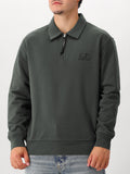 C.P. Company Sweater Grijs Half Zip