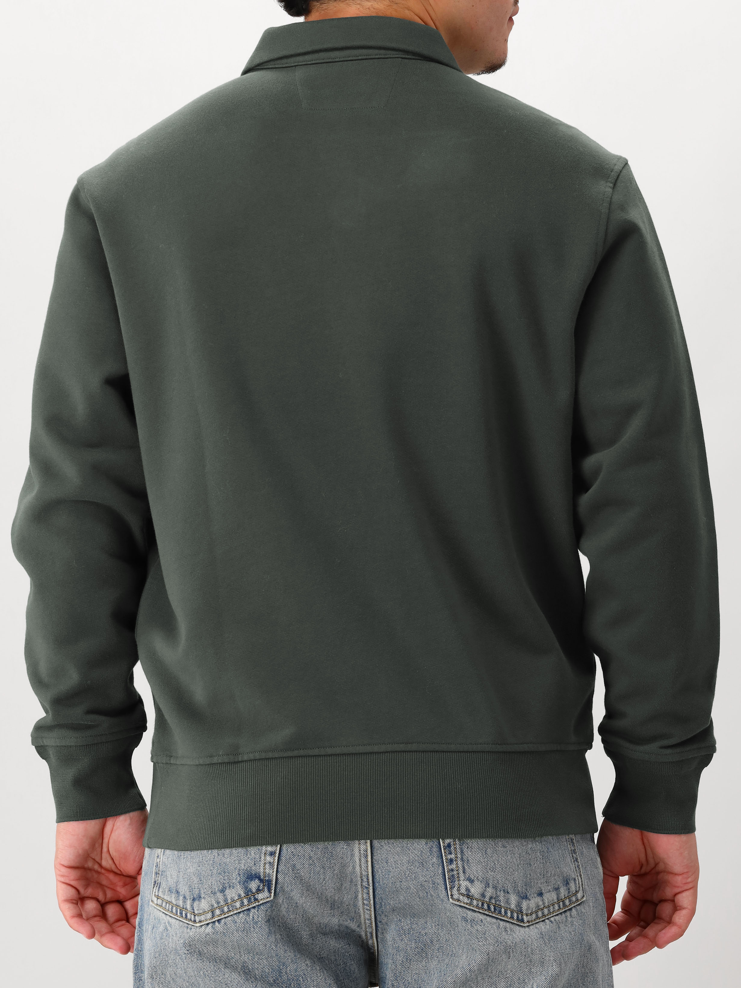 C.P. Company Sweater Grijs Half Zip