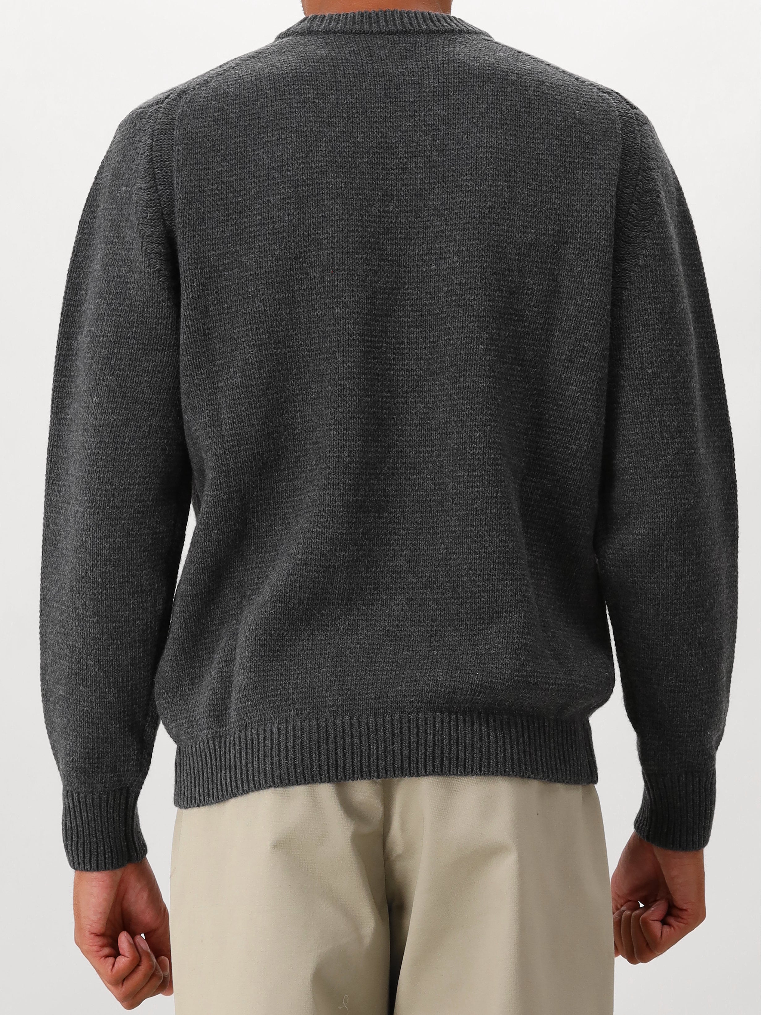 C.P. Company Gebreide Trui Grijs Lambswool Mixed