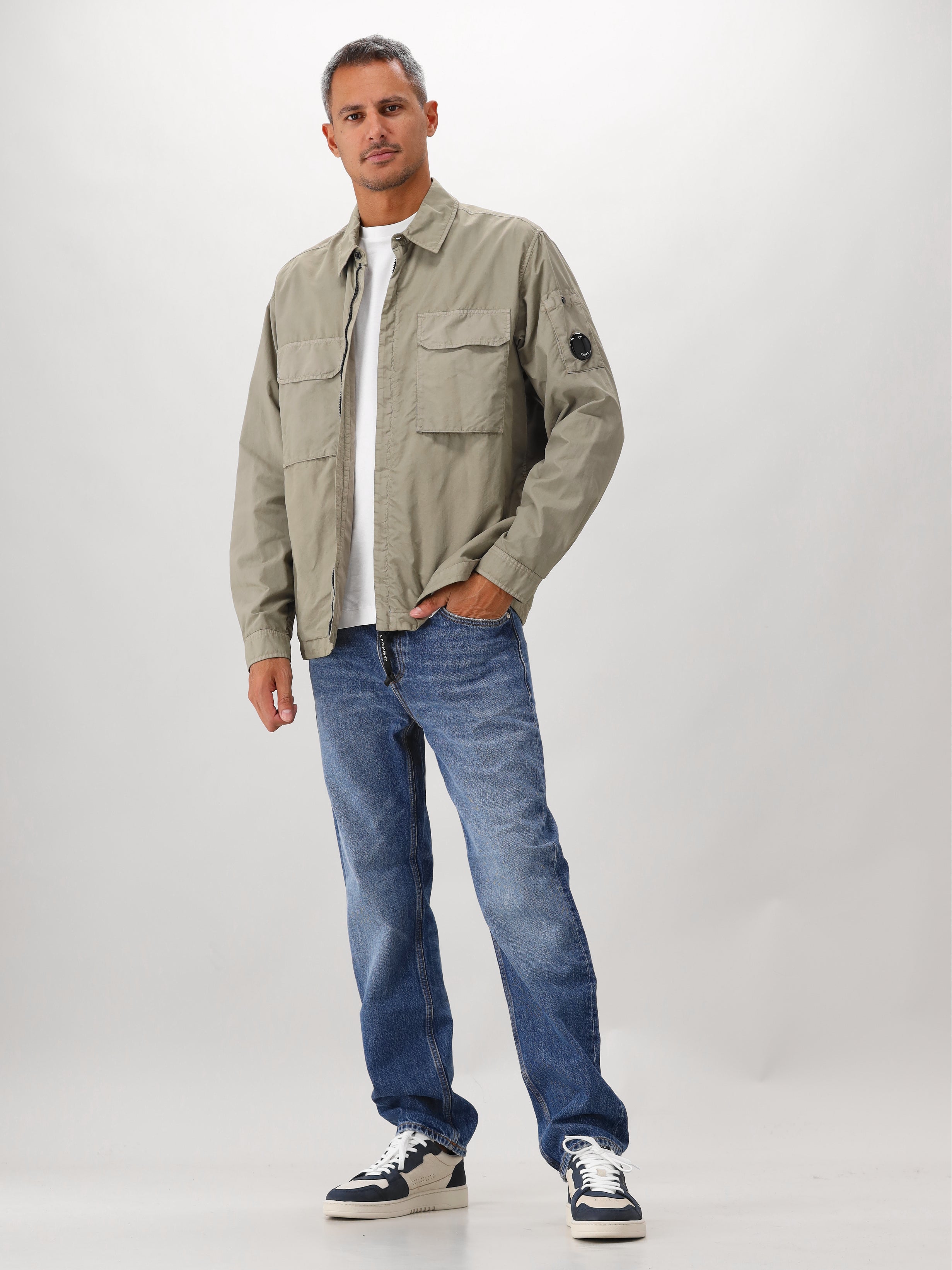 C.P. Company Overshirt Groen Flatt Nylon