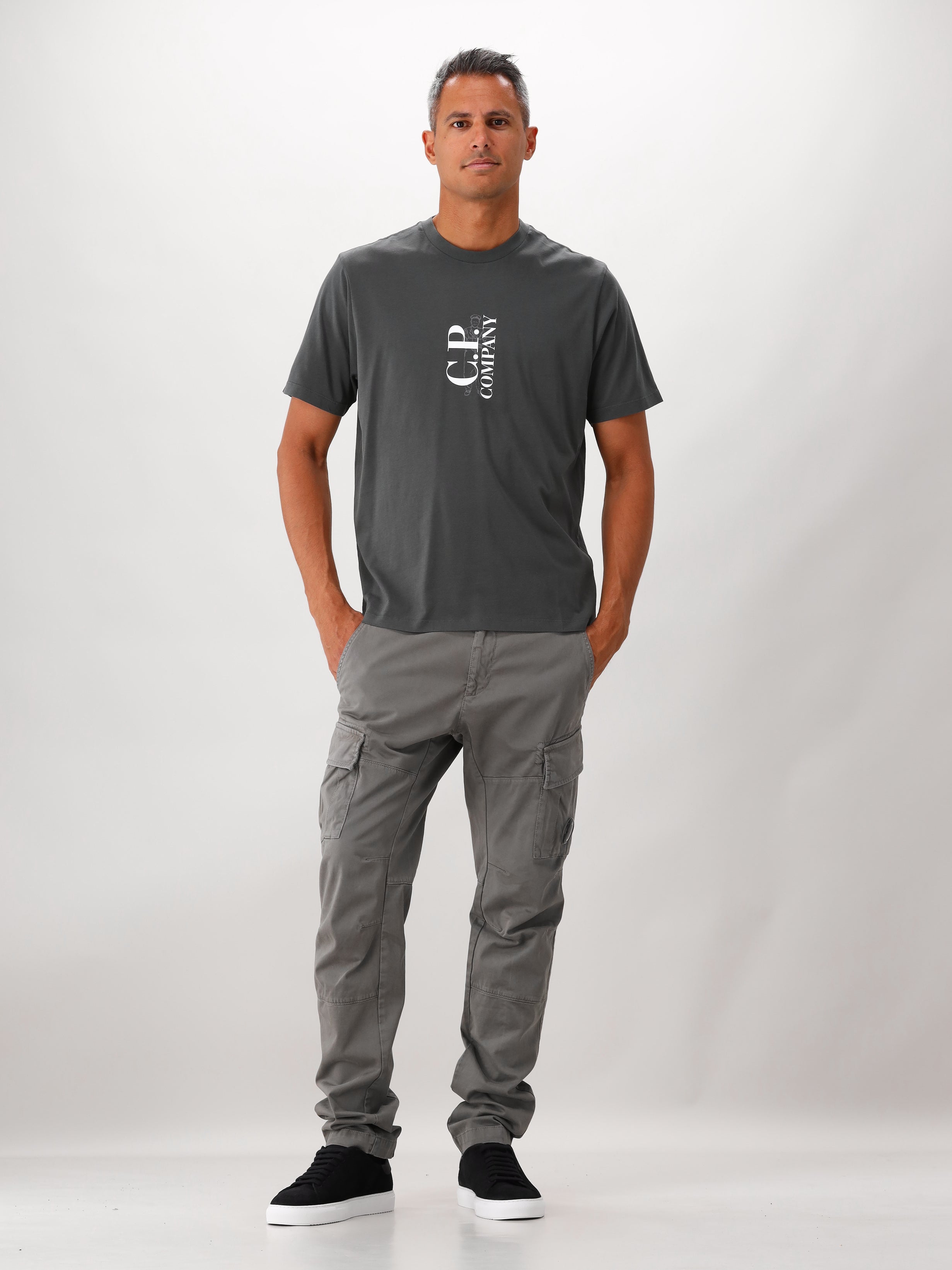 C.P. Company T-shirt Grijs Jersey 30/1