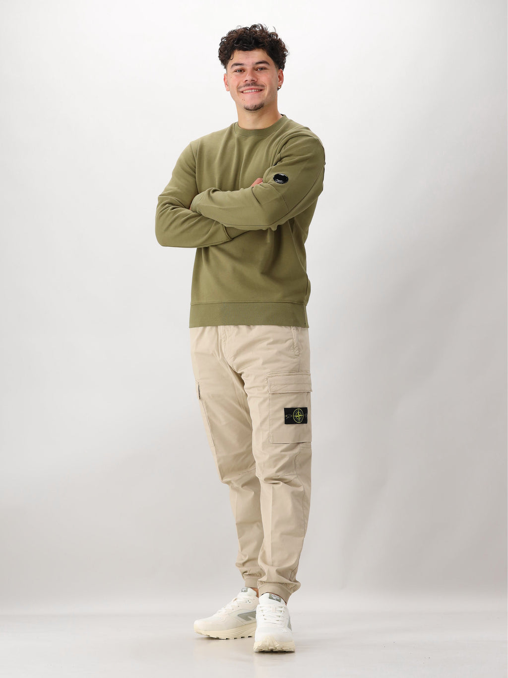 C.P. Company Sweater Groen Lens
