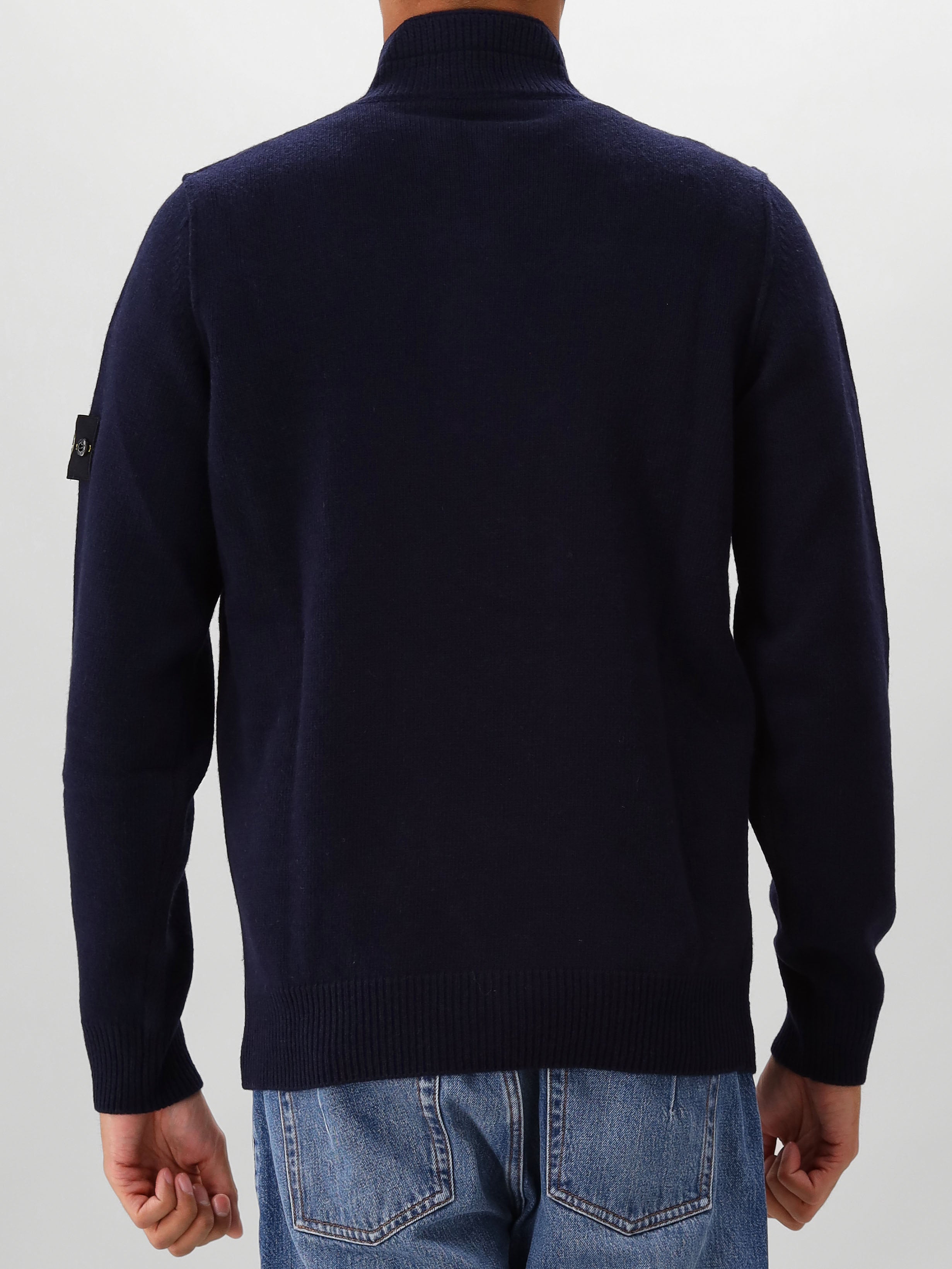 Stone Island Gebreide Trui Blauw