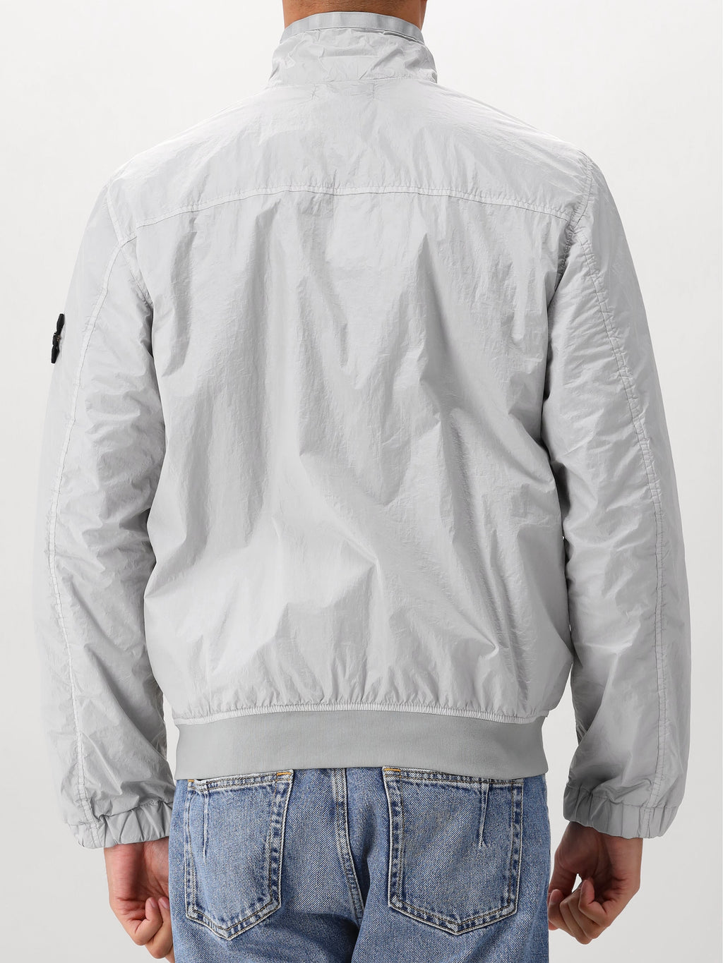 Stone Island Windjack Grijs Crinkle Reps