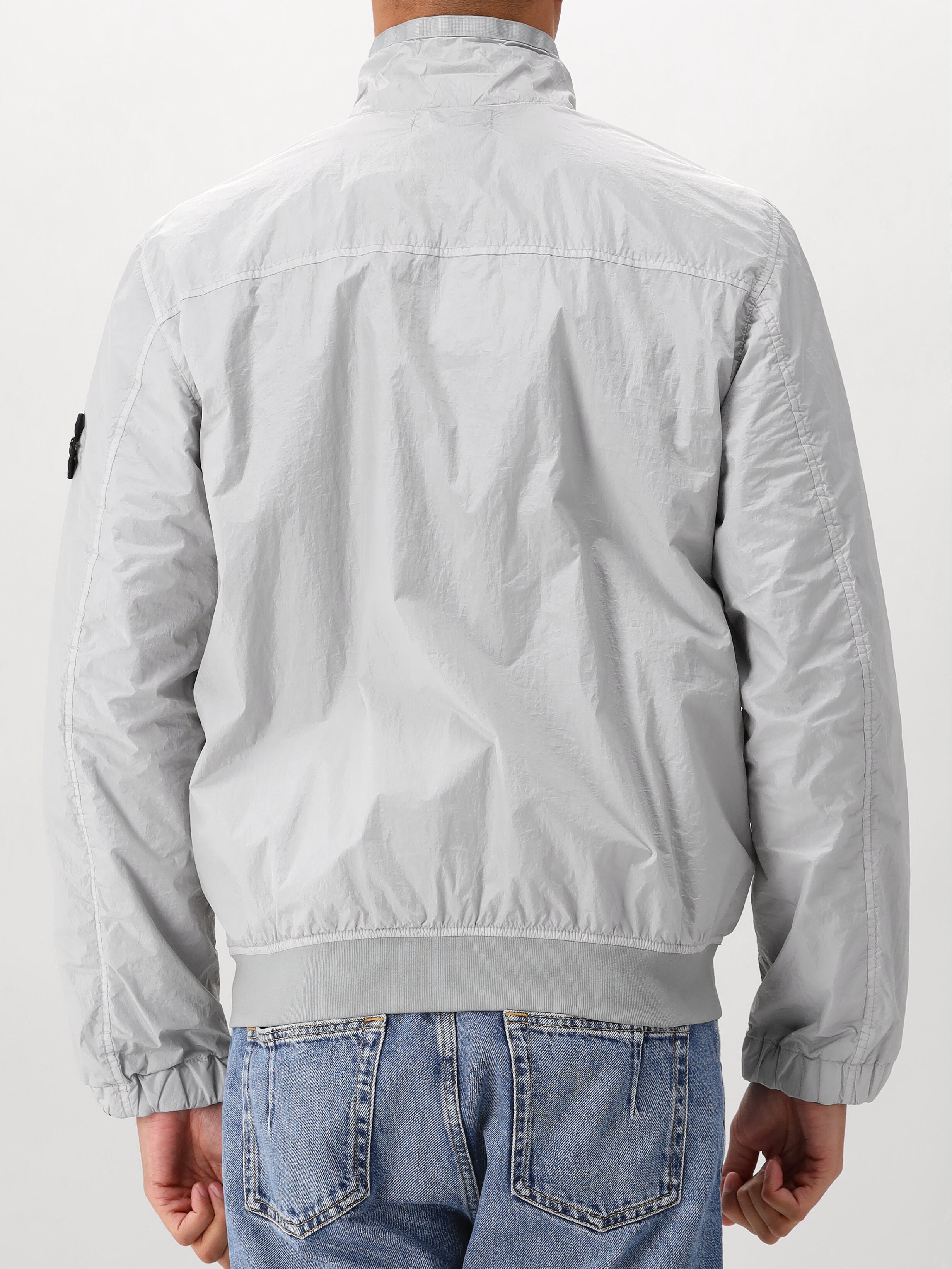 Stone Island Windjack Grijs Crinkle Reps
