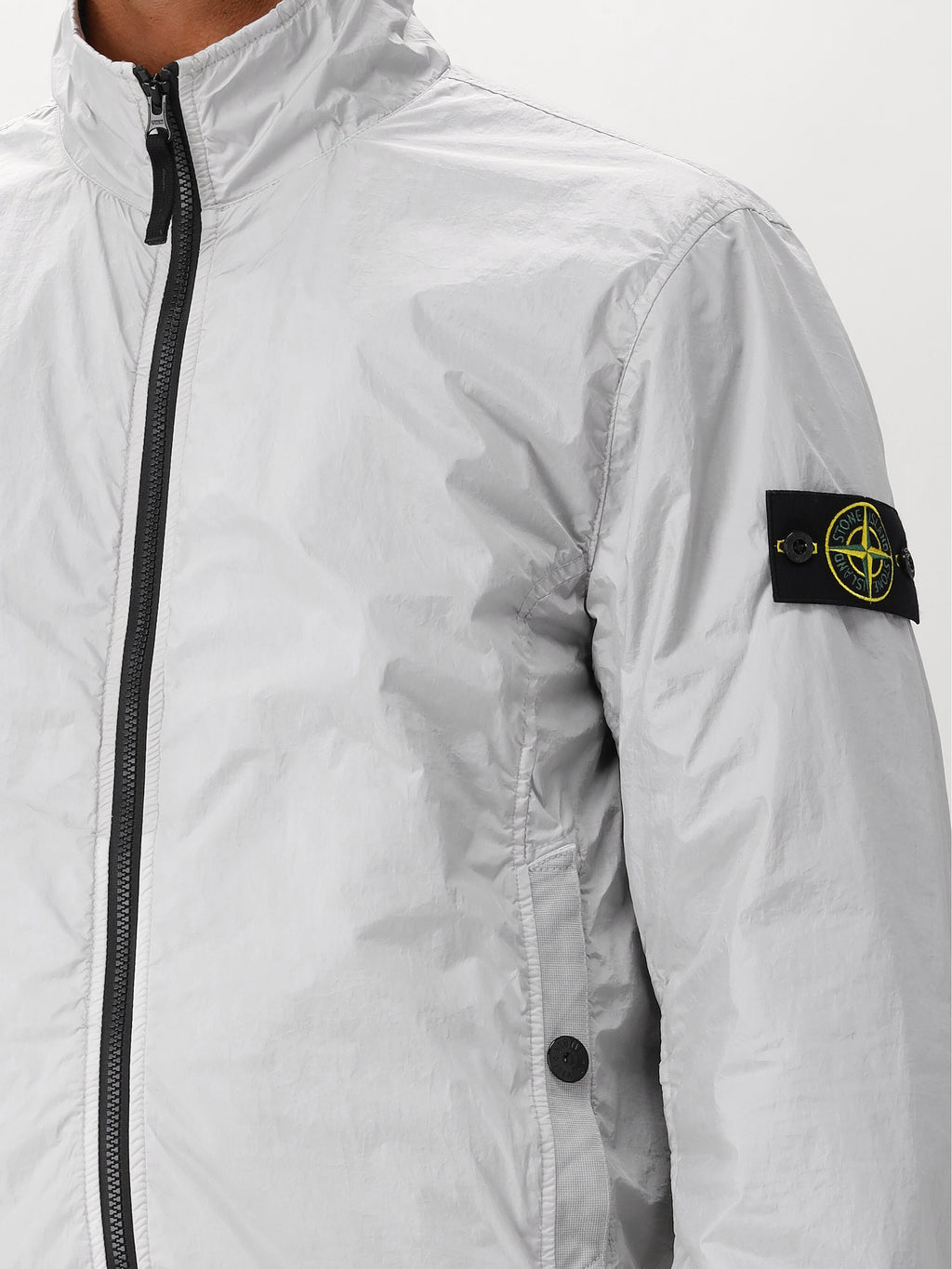 Stone Island Windjack Grijs Crinkle Reps