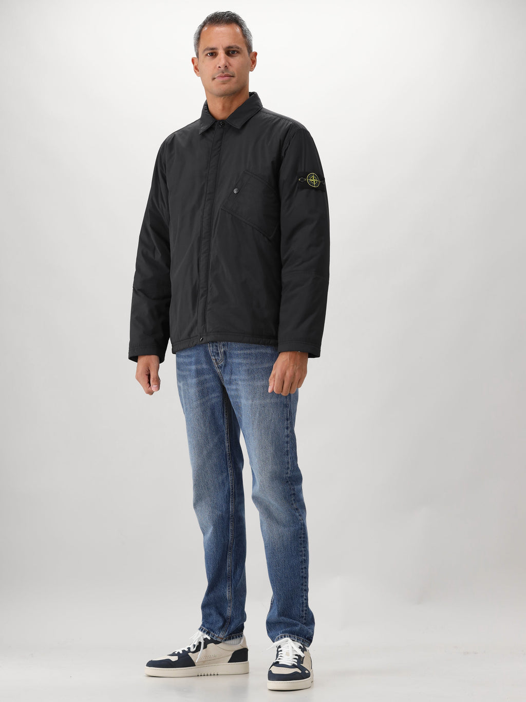 Stone Island Overshirt Zwart Codura Primaloft