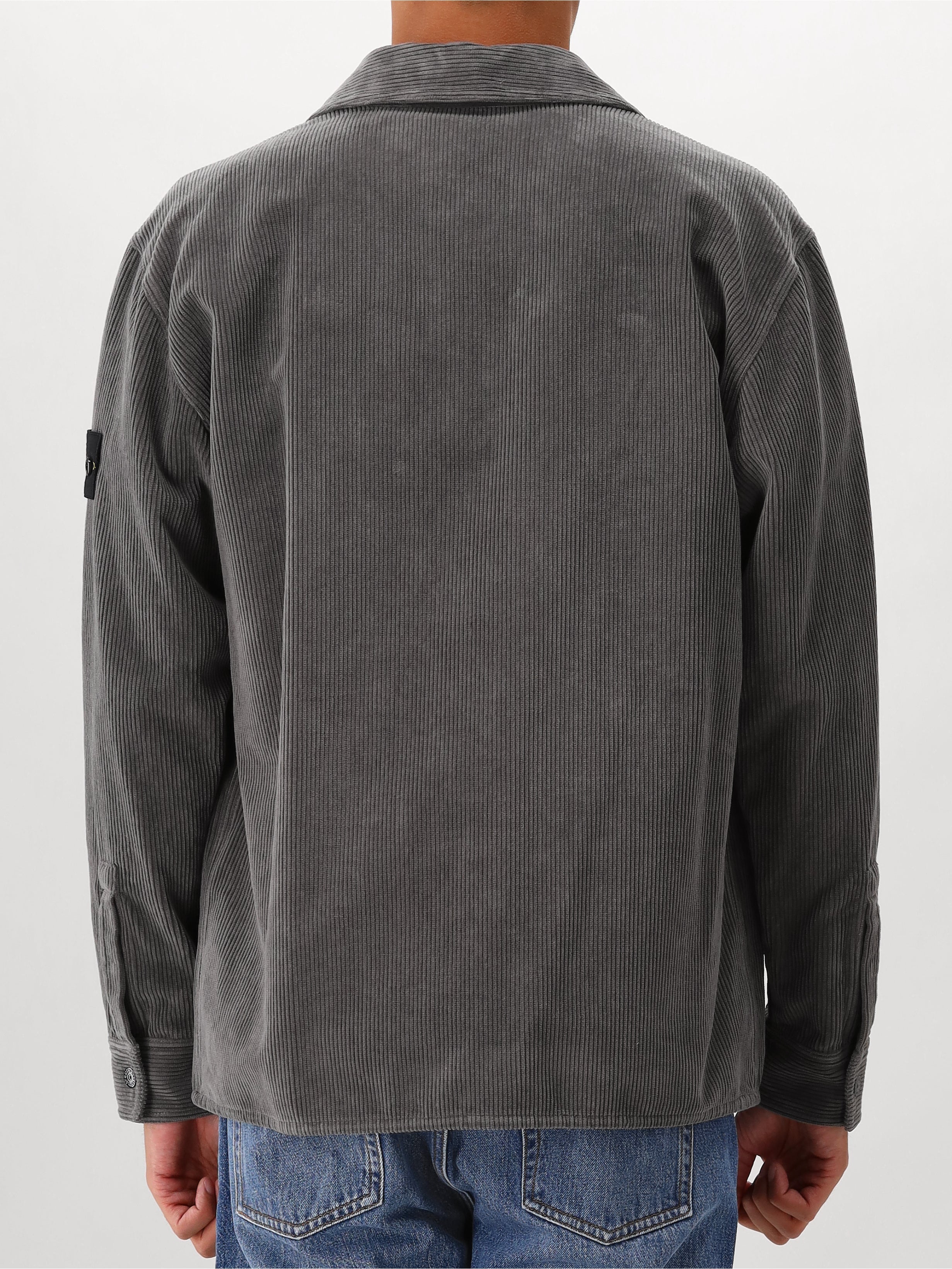 Stone Island Overshirt Corduroy Grijs
