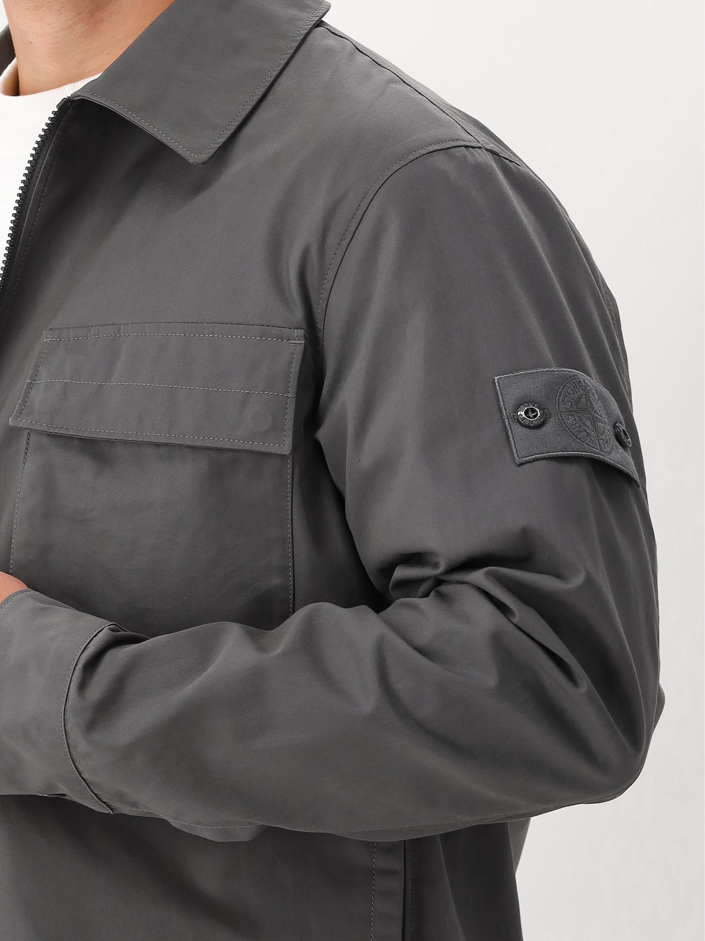 Stone Island Overshirt Grijs Ghost