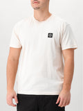 Stone Island T-shirt Beige Patch Logo