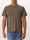 Stone Island T-shirt Groen Patch Logo