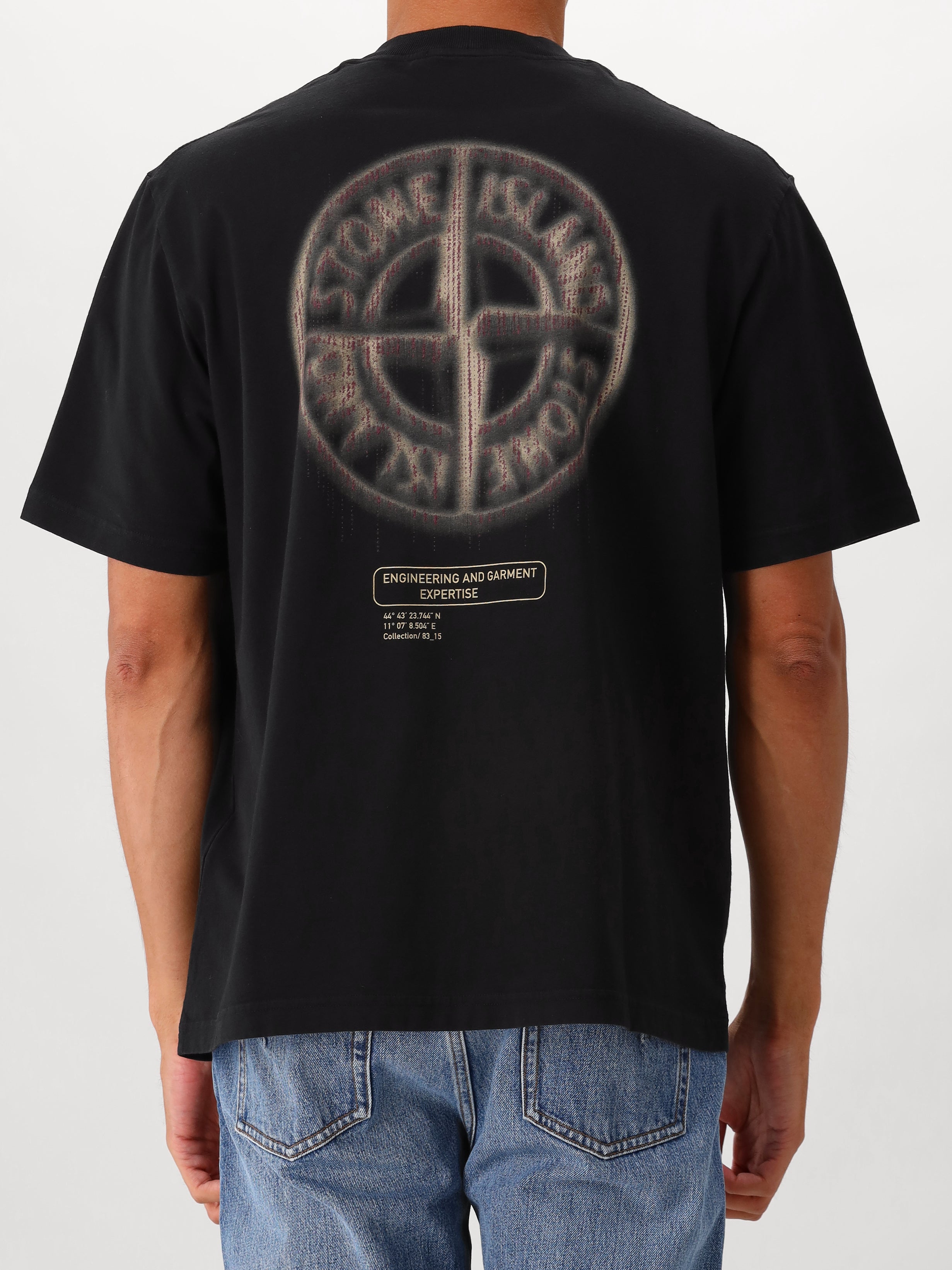 Stone Island T-shirt Zwart Expertise