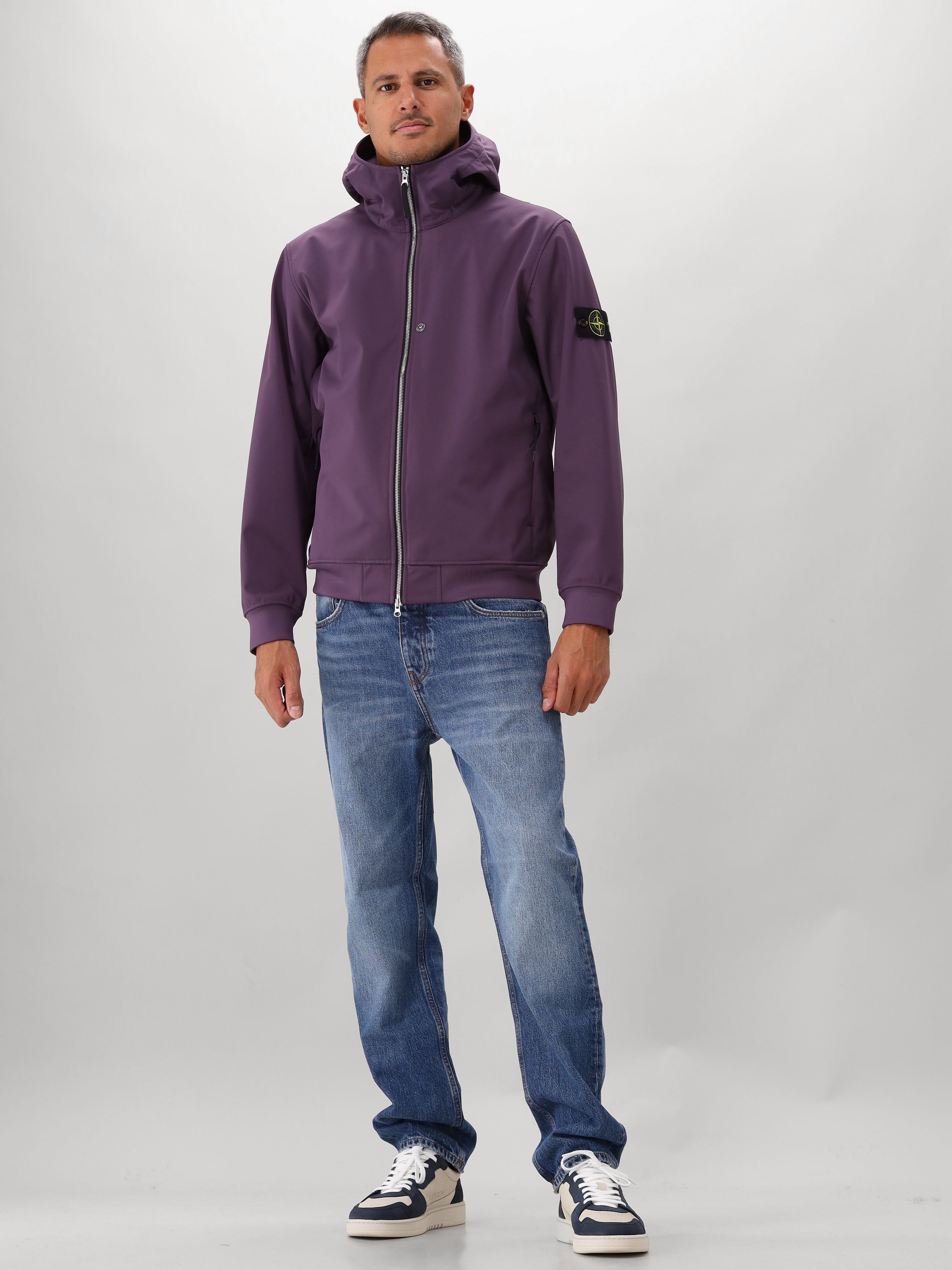 Stone Island Shoftshell Paars