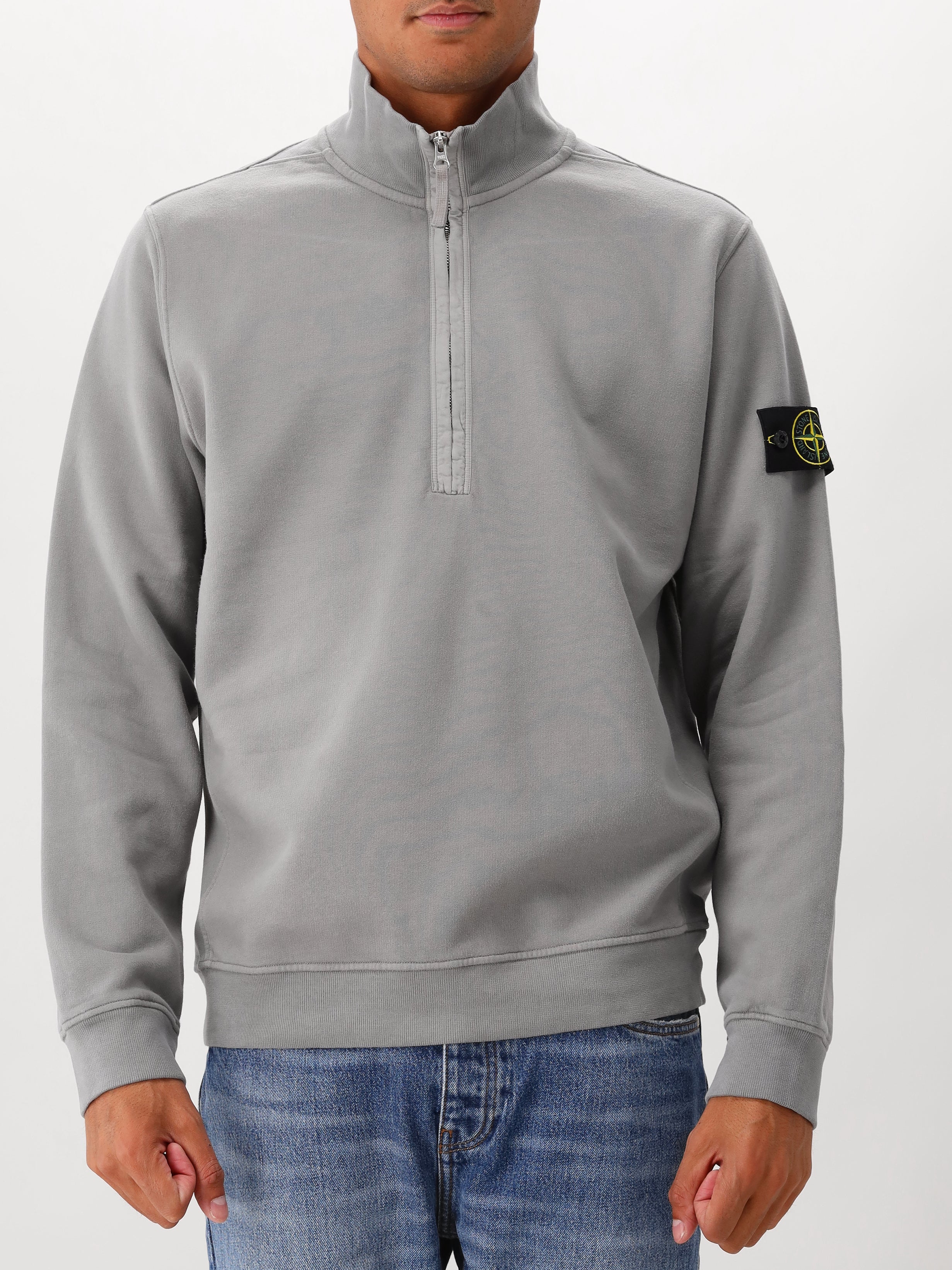 Stone Island Half Zip Grijs