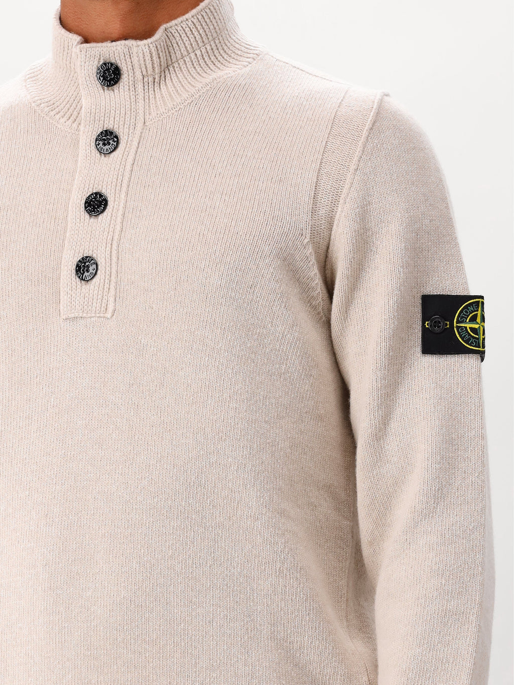 Stone Island Gebreide Trui Beige