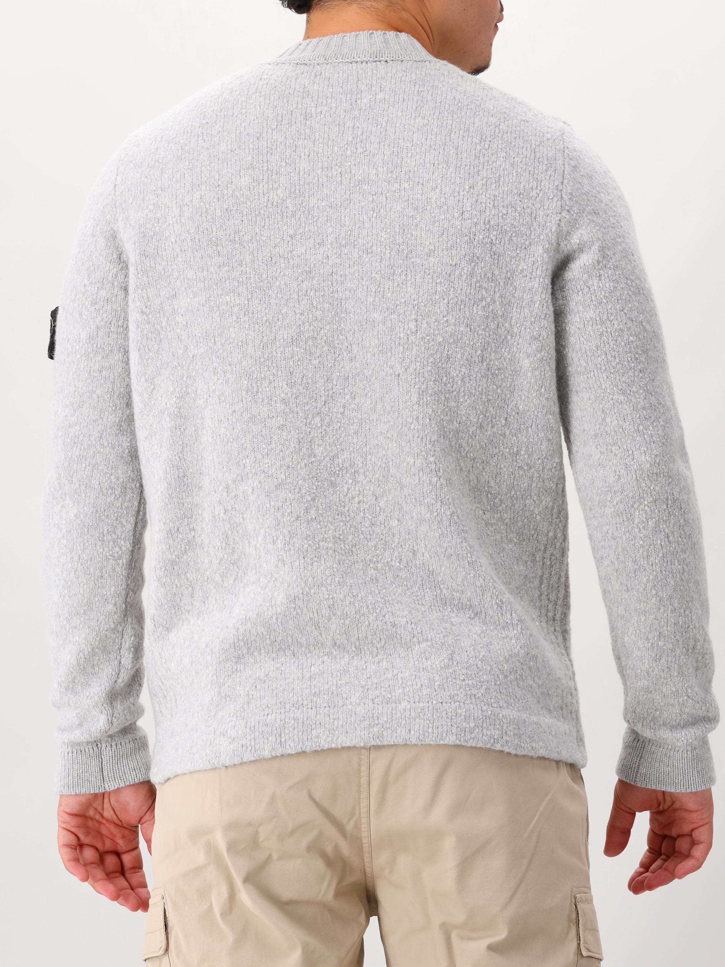 Stone Island Gebreide Trui Grijs