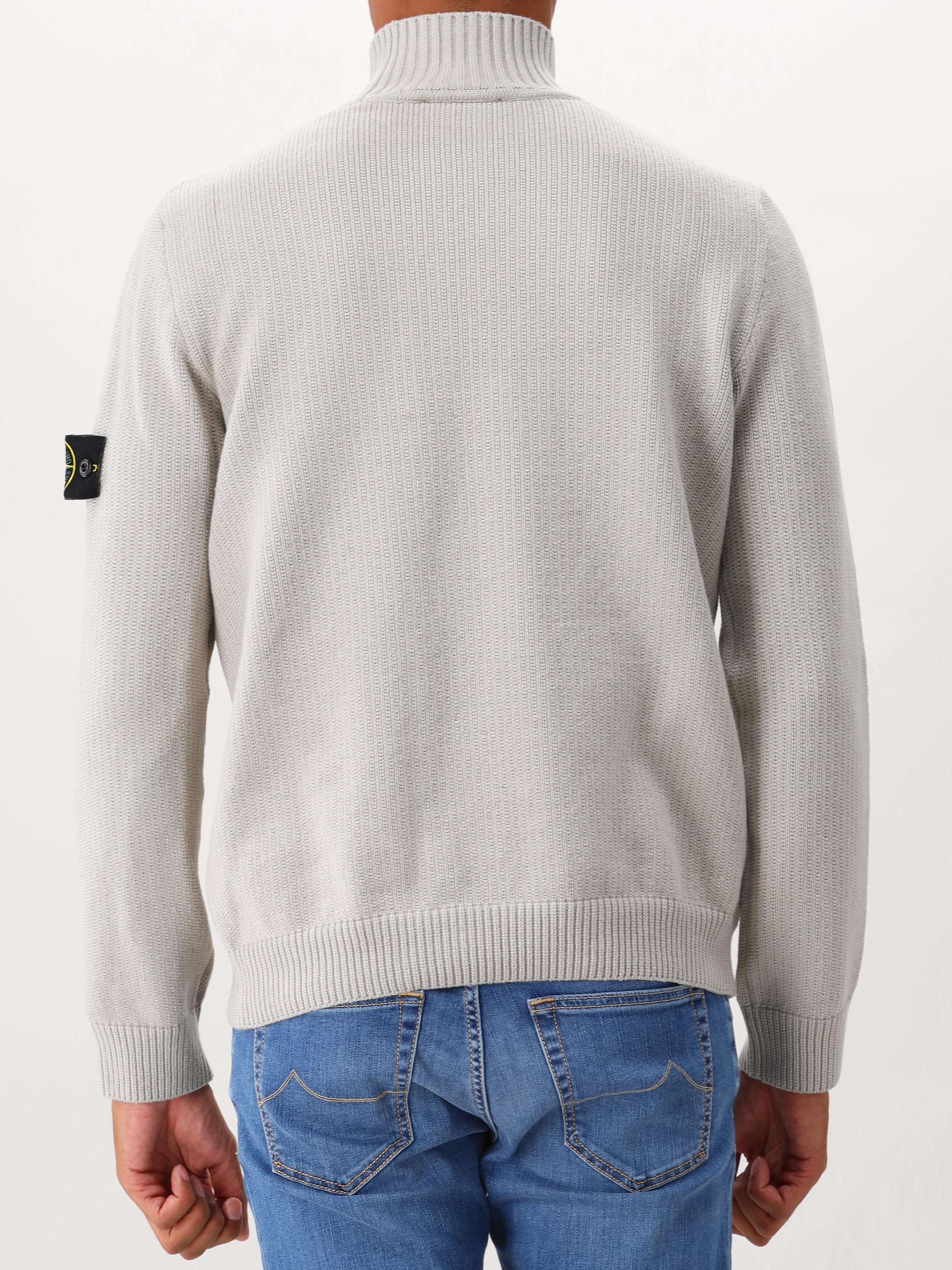 Stone Island Gebreide Trui Grijs