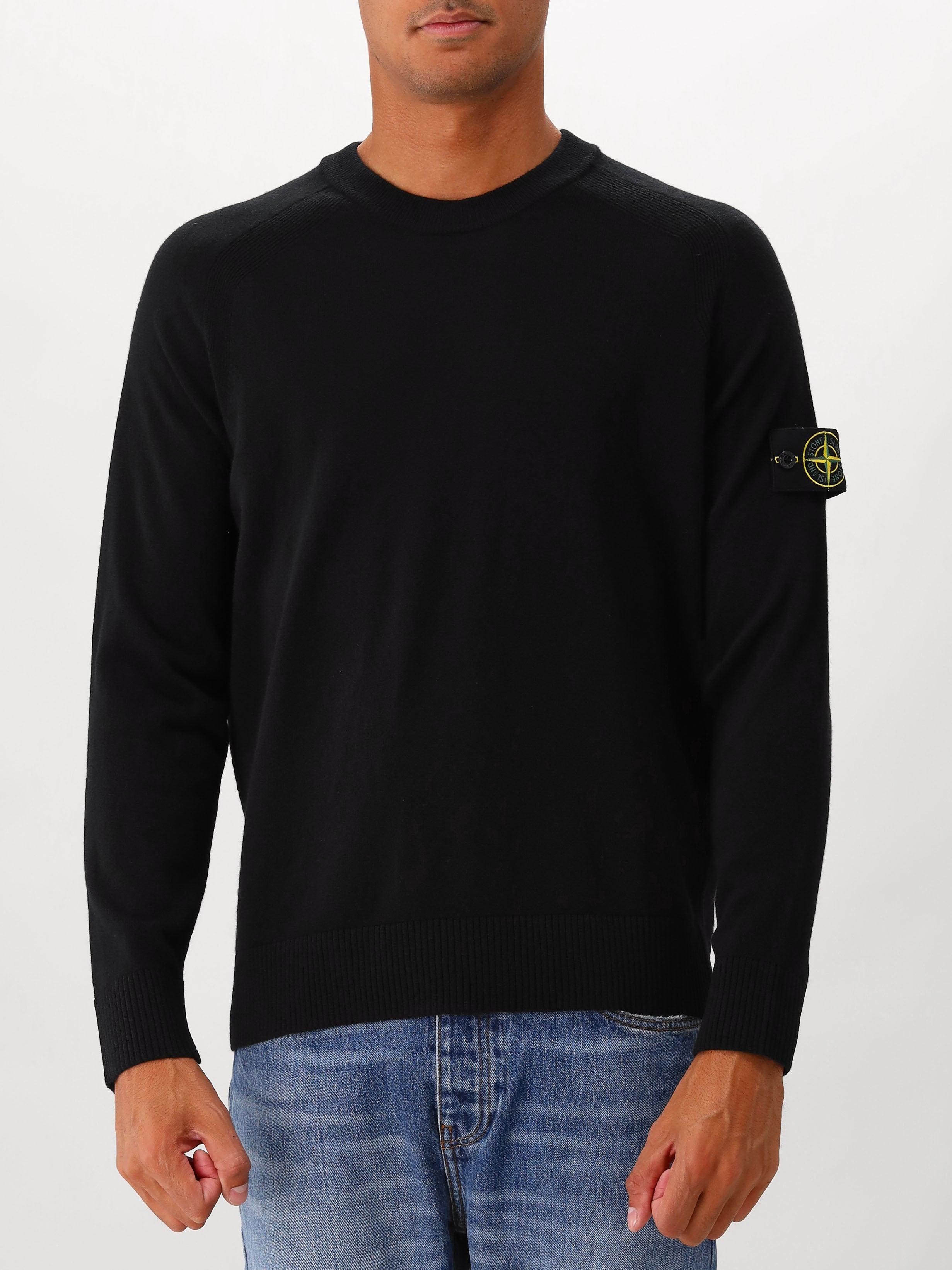 Stone Island Gebreide Trui Zwart
